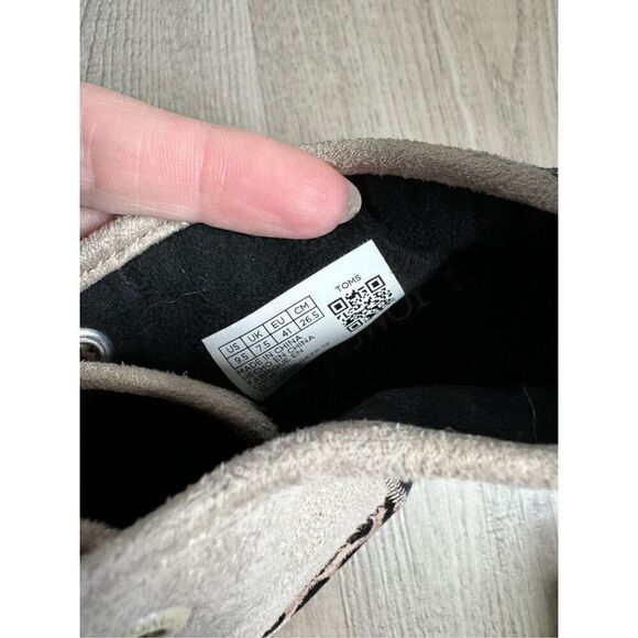 Toms Botas Lug Multi Flocked Leopard Patchwork Boots, Women’s Size 9.5 - Picture 9 of 11